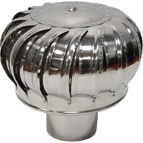 Ventilateur De Toiture, Chapeau De CheminéE Rotatif, Couvre CheminéE Anti Refoulement, éOlienne De Toiture Rotative Industrielle Et Scientifique, Acier Inoxydable (1/5)