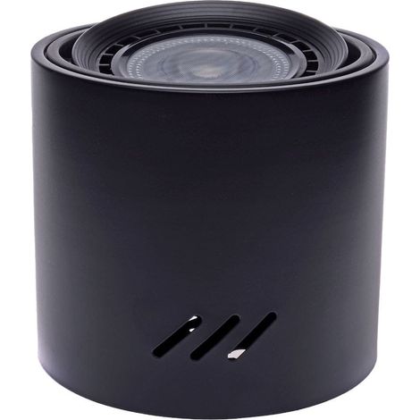 Spot plafond Milagro TUBO ML227 noir GU10 AR111 métal (1/4)