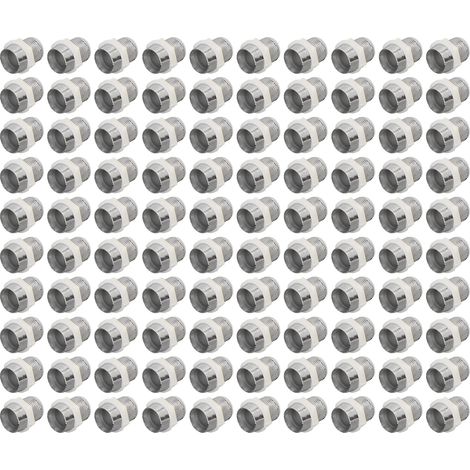 Kit de 100 supports LED 10 mm en plastique pour montage sur panneau. (1/5)