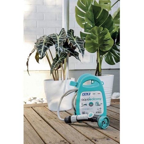 KIT SELLA PORTATUBO ACQUABALCONY BLU CON TUBO 10M (1/10)