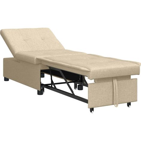 Maison Exclusive - Schlafsofa Ausziehbar Creme 194 x 50 x 82 cm S