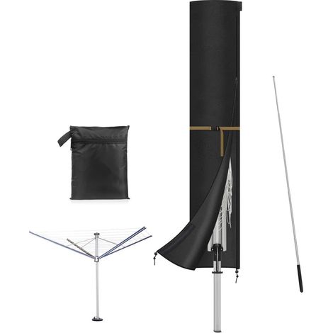 Housse de parasol déporté imperméable 170x32cm avec fermeture éclair et cordon de serrage (1/5)