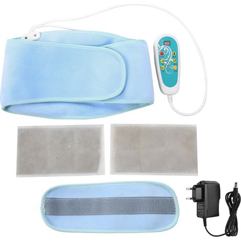 Ceinture chauffante électrique pour taille, masseur abdominal vibrant avec moxibustion, ceinture de bien-être, prise UE 100-240V (1/5)