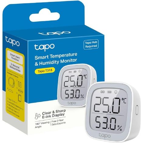 Thermomètre Intérieur Connecté WiFi, Hygromètre Écran E-Ink 2.7" T315 (1/5)