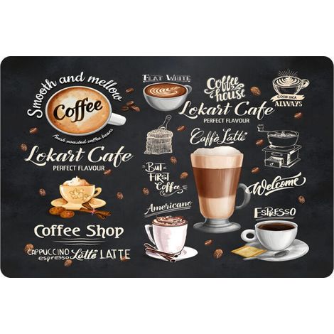 Tappetino raccogligocce per macchina del caffè – 40 x 60 cm, in terra diatomacea super assorbente, assorbe 1,7 volte il suo peso, ideale per la cucina e come regalo. (1/4)