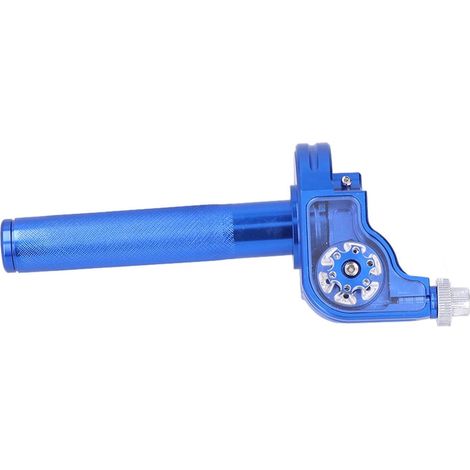 Poignées d'accélérateur en Aluminium CNC 22mm/0,87 Pouces, Remplacement du GuidonCRF, Contrôle et Performances Améliorés (BLUE) (1/5)