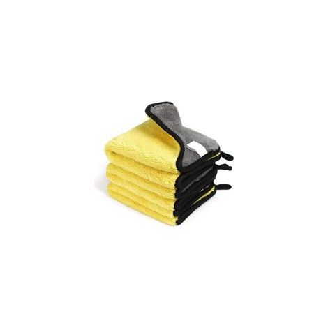 Lot de 3 chiffons microfibre voiture 30x30 cm, ultra absorbants 1200GSM, séchage rapide, réutilisables –
