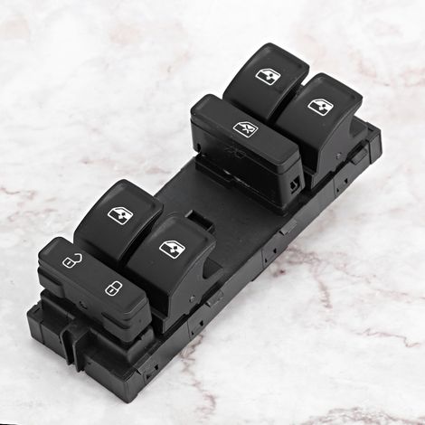 Fensterheberschalter, schwarz, Fahrerposition, passend für Santana 34D 959 857 D (1/5)
