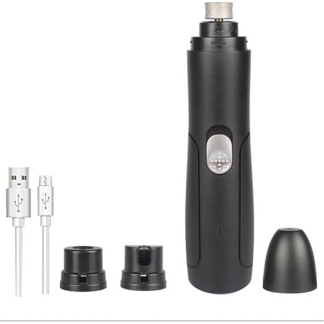 Meuleuse a Ongles pour Animaux de Compagnie, Tondeuse a Ongles Électrique Ultra-Silencieuse pour Chiens Meuleuse a Griffes Rechargeable pour Animaux Domestiques H688 (1/4)