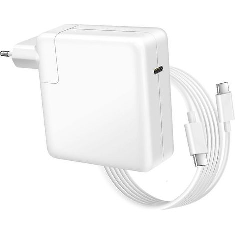 Chargeur USB-C 96W + câble de 1,8 mètre compatible avec ZenBook S 15 pouces OLED, blanc. (1/5)