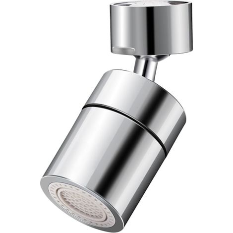 Douchette pivotante à double fonction avec rotation à 360° et jet puissant pour robinet économique en eau (FM22) 80 g (1/5)