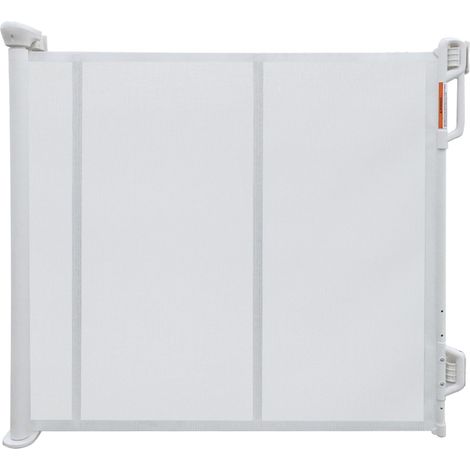 1 barrière de sécurité rétractable, largeur 55 pouces, hauteur 33,5 pouces, filet gris, intérieur et extérieur (1/5)