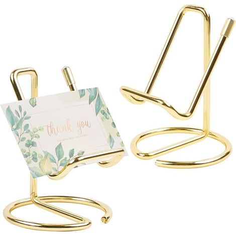 Porte-cartes de visite métallique pour bureau, support pour téléphone portable, porte-cartes de visite (1/5)