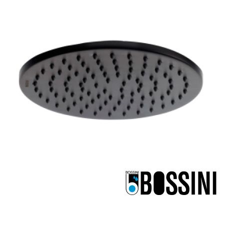 Pomme de tête 280mm jet de pluie autonettoyant noir mat BLACK & WHITE - BOSSINI I00596073