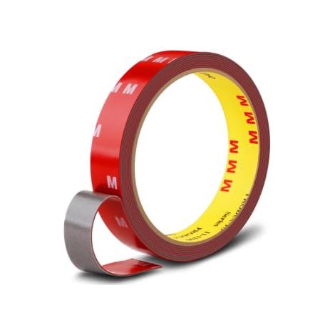 Ruban adhésif double face, extra résistant étanche et résistant à la chaleur 10 m x 12 mm pour voitures murs et bandes LED décoration intérieure et extérieure (1/5)