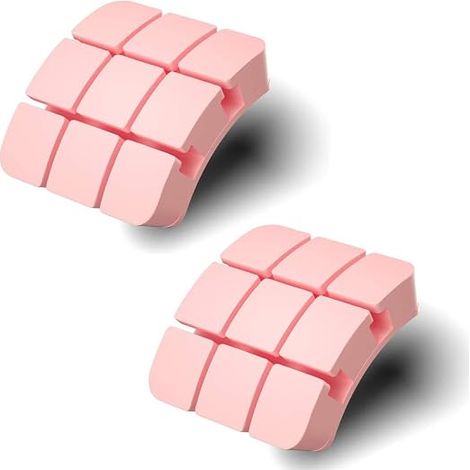 Set of 2 self-adhesive silicone cable clips for charging cables, power cords, USB cables, TV cables, mouse cables, for the (1/4)