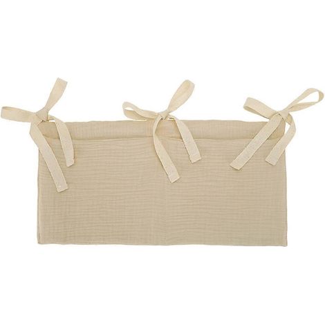 Sac de rangement suspendu, organisateur 2 en 1 pour chambre d'enfant, sac de rangement suspendu pour jouets de chevet, idéal pour le lit bébé. (1/5)