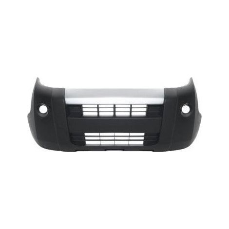Pare-choc avant noir avec bande gris argent avec trous anti-brouillards Peugeot Bipper fourgon depuis 2008