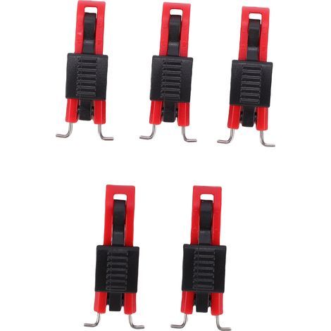 Ortviai Verrou de sécurité pour disjoncteur miniature DZS11-2, 5 pièces, rouge/noir, fixation par broches ≤19 mm (1/4)
