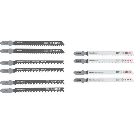 Bosch Accessories 2607012069 Lame de scie sauteuse set Wood Basic, 10 pièces 1 pc(s) (1/2)