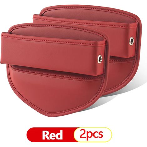 (Lot de 2 rouges) Accessoires de rangement pour l'espace entre les sièges arrière des BMW Série 7 E38 E65 E66 E67 F01 F02 F03 F04 G11 G12 730Li 740Li 750Li 760Li 740d (1/5)