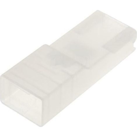 Coprimorsettiera Faston femmina 6,3mm con contenitore di colore naturale 108000w