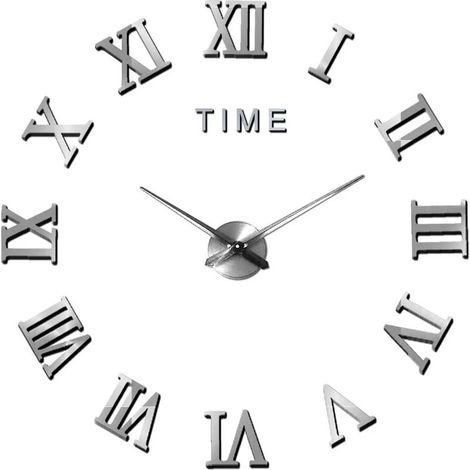 Horloge murale à faire soi-même, horloges murales 3D à faire soi-même, horloges murales en acrylique au design moderne pour bureau, salon, chambre, horloge, cadeau, objet de décoration intérieure (1/4)
