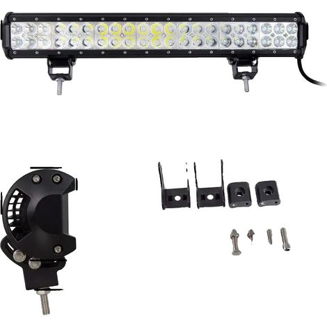 Barre lumineuse, lumière blanche 6000K, résistant aux intempéries, 20inch 126W (1/2)