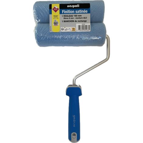 NESPOLI 80568 – Kit rullo/ricarica tessuto tecnico 30% di guadagno di tempo Premium (resa perfetto.) Blu, set di 2 pezzi (1/3)