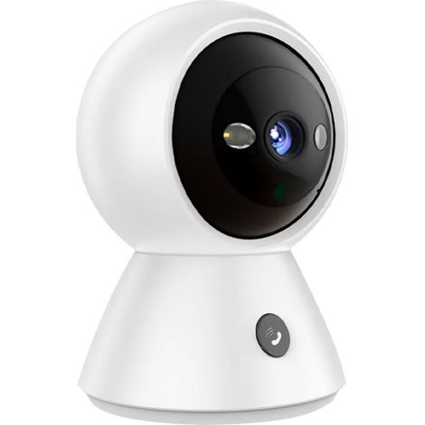 Caméra de sécurité sans fil 1080p, compatible 2,4 GHz et 5 GHz, pour intérieur : appel direct, vision nocturne, communication bidirectionnelle, détection de mouvement, alarme. (1/4)