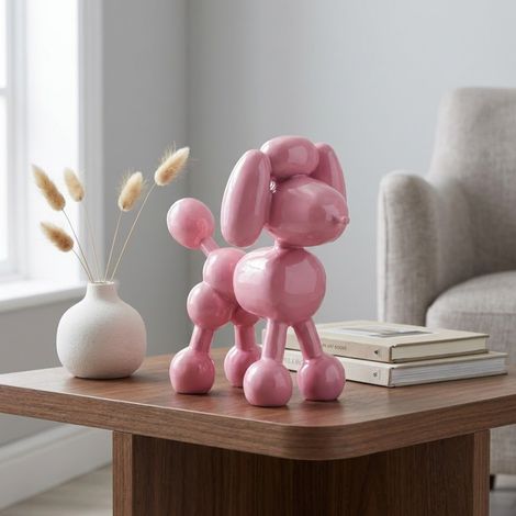Blush Poodle Balloon Dog Ornament (1/2)