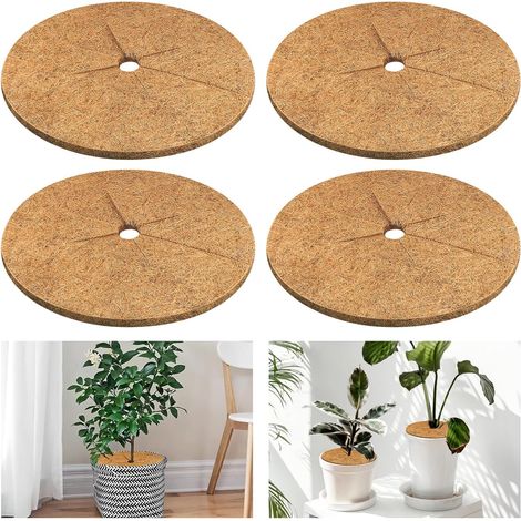 Lot de 4 Anneaux Paillage Coco 30 cm – Protection Plantes (1/5)