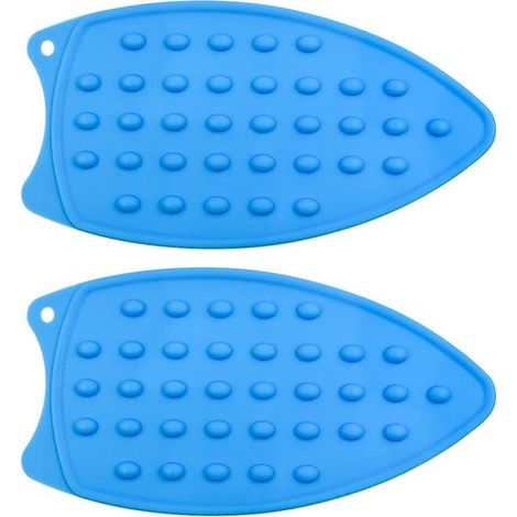 Tappetino da stiro in silicone in 2 pezzi, tappetino protettivo, tappetino da tavolo lavabile da appendere per asse da stiro, piastra, ferro arricciacapelli per casa, hotel, abbigliamento (1/5)