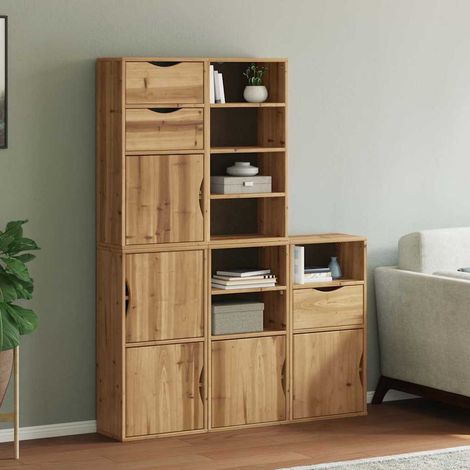 vidaXL Side Cabinets 5 pcs "ODDA" 40x24x79 cm Solid Wood Pine (1/5)