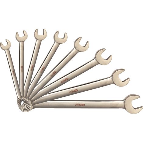 KS Tools TITANplus Ringmaulschlüssel-Satz, abgewinkelt, 8-tlg