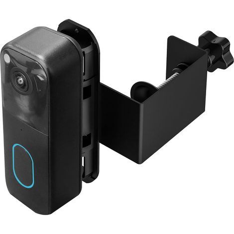 Ring Doorbell Mount, Outdoor Camera Holder, No Drill Installation Feature, Weather Resistant Design, Excellent for Security Home Apartment Dorm Business Room Renter Use (1/5)