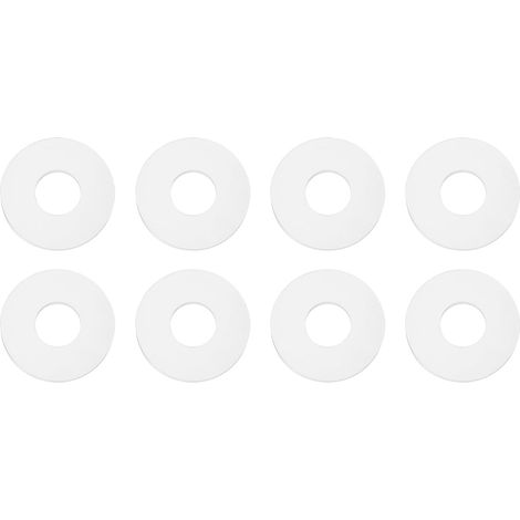 Joint Plat En Silicone M16, 8 Pcs 16mm DI 40mm DE 3mm Epais Joint Plat Rondelle Joint D'etancheite Espaceur Pour Robinet Tuyau D'eau Poignee De Porte De Douche, Blanc (1/5)