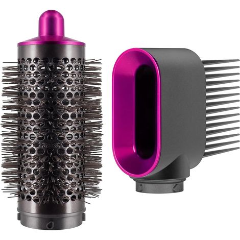 Brosse ronde volumisante + embout air comprimé pour Dyson Airwrap Styler HS01 HS05 (1/5)