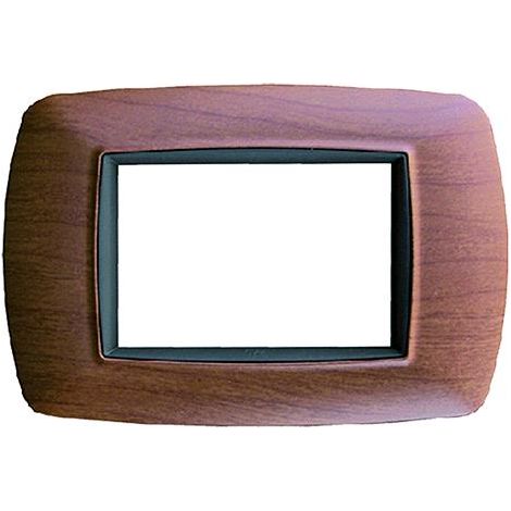 Placca Effetto Legno Chiaro 'Life' 4 Posti - '2984/Lc'