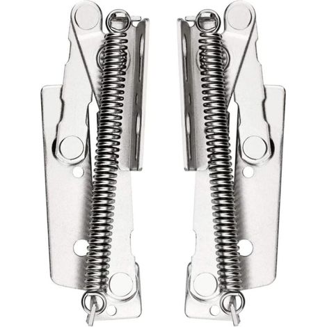 2 Pcs Charnière de Porte d'armoire, Charnière à Ressort, 80 ° Paumelles de Porte Pour Portes de Meuble Haut, Placard, Armoire de Cuisine Capacité de Charge Jusqu'à 10 Kg