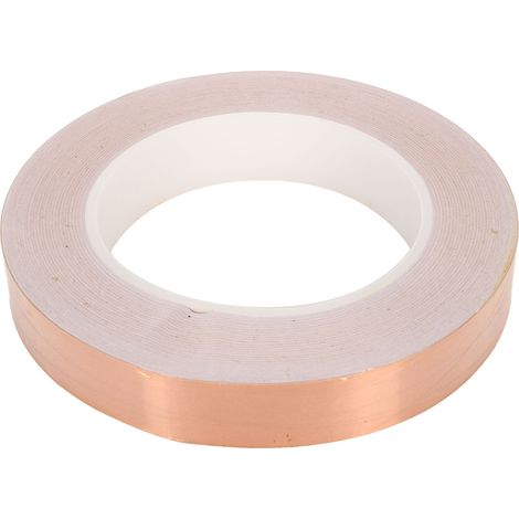 Ruban adhésif en cuivre 20mm haute température conducteur électrique pour blindage EMI circuits papier (1/5)