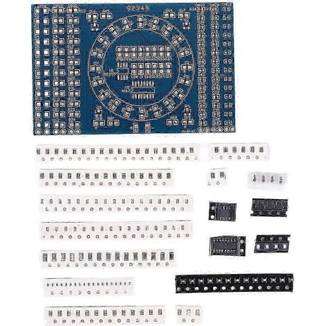 Kit de bricolage pour la formation à la soudure de LED SMD NE555 rotatives, circuit imprimé électronique, système d'exploitation. (1/5)