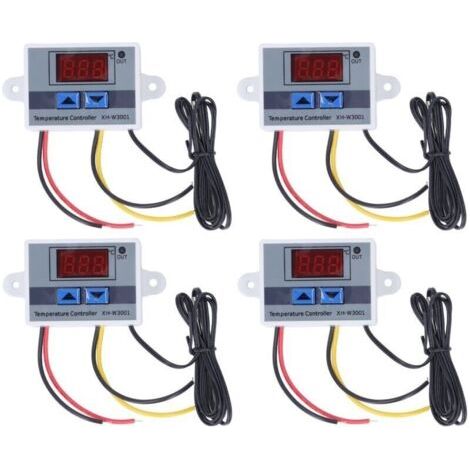 Contrôleur de température numérique LED, 4 pièces, Module de commutation de Thermostat de refroidissement et de chauffage 12V 120W