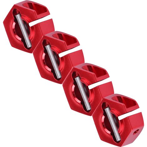 Adaptateur de moyeu hexagonal universel 12mm pour voitures RC 1/10 HSP Sakura (5mm, rouge) (1/5)