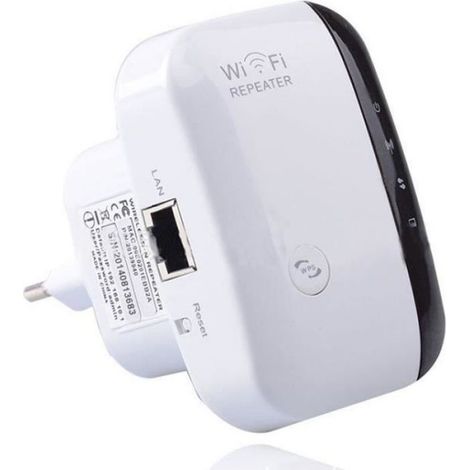 WiFi Répéteur Amplificateur, 300 Mbps Répéteur 2.4G WiFi Extender Avoir AP/Répéteur et WPS Fonction, avec RJ45 Câble Réseau (1/3)