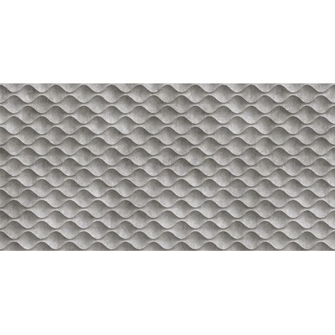 Papier peint panoramique gris trompe l'œil Tapisserie panoramique 3D grise idéale salon Papier peint panoramique béton angle de mur (1/3)