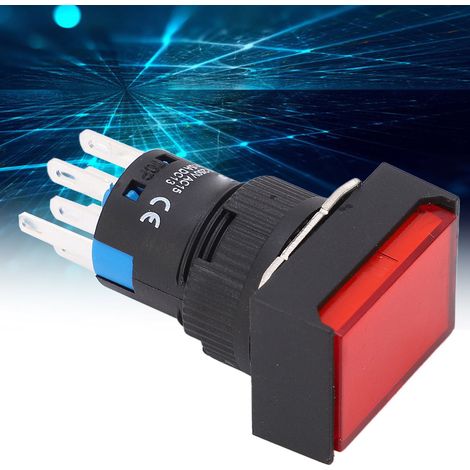 12V AC/DC Industrie-Drucktaster BEM-LA16-22D-JR (1/5)