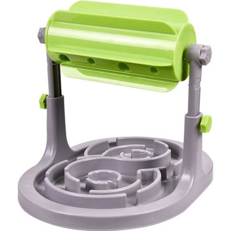 Gamelle pour chat, jouet pour animaux de compagnie qui fuit, bol à nourriture pour chat et chien, dispositif à roulettes qui fuit, dispositif éducatif pour alimentation lente
