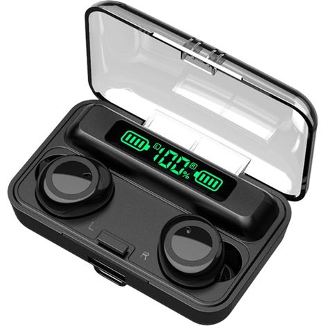 Talkie-walkie numérique double oreille pour le commerce électronique en mode privé avec fonction d'alimentation mobile et écouteurs Bluetooth 5.0 (1/5)