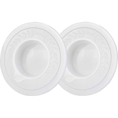 Lot de 2 couvercles pour bols de robots pâtissiers KitchenAid à tête inclinable de 4,5 à 5 pintes (accessoires inclus) avec protection anti-éclaboussures (1/5)